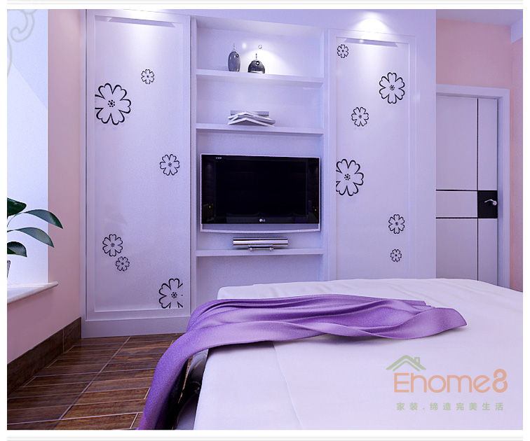 主人房電視墻裝修效果圖.