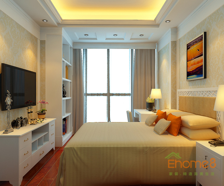 東郡地中海風(fēng)格138平米老人房裝修效果圖1