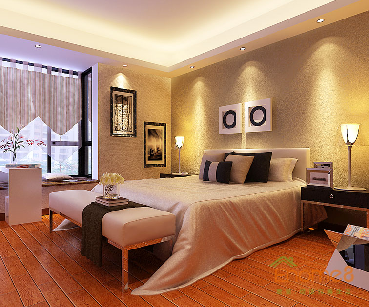 臥室后現代風格裝修裝飾圖1.jpg